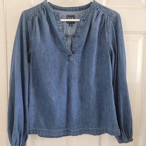 GAP Peasant Pullover V-neck Top